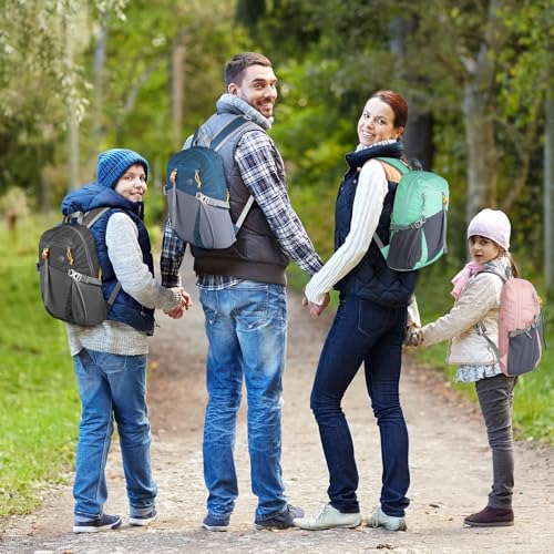 12L Hiking Backpack with Padded Straps for Kids, Waterproof Small Hiking Backpack with Chest Strap for Women, Mini Lightweight Kid Travel Backpacks Day Pack, Pink - color: Pink