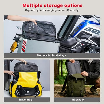 Travel Vacuum Bags backpack IPX8 Waterproof Reusable Compression Bags for Travel, Backpack & Suitcases,Home Storage, Seal Packing Cubes for Clothing (20L) - size: 20L
