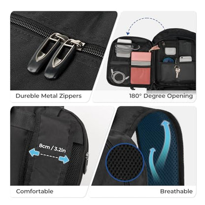 Large Travel Backpack for Men Women,Carry on Backpack with Shoe Compartment USB Charging Port,College Backpack,Bookbag fit 17.3 Inch Laptop for Business Hiking Camping (Fits 4.92-5.91 ft height) - size: 17.3 inch
