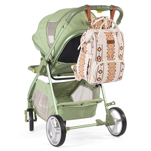 Montana West Wrangler Diaper Bag Backpack Aztec Callie Bag Travel Backpack Purses Western Multi-Function Baby Bags for Mom - color: *Tan