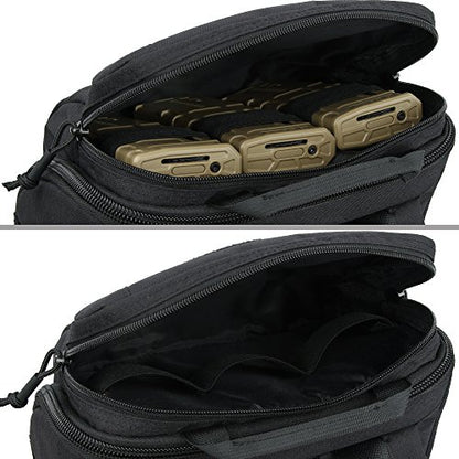 EXCELLENT ELITE SPANKER Medical Backpack Tactical Knapsack Outdoor Rucksack Camping Survival First Aid Backpack（Black） - color: Black