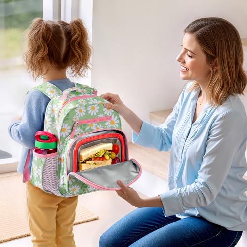 mibasies Toddler Backpacks for Girls 2-4: Little Kid Bookbag for Preschool Prek Daycare Daisy Green - color: Daisy Green, style: Toddler-12"h(not Fit Folder)