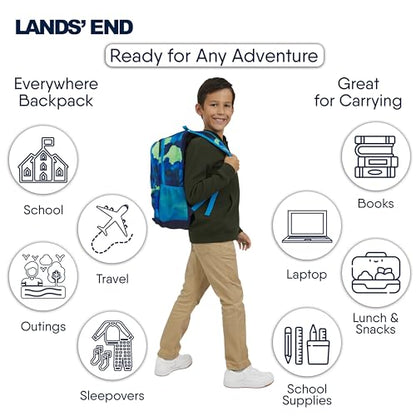 Lands' End Unisex Kids Large ClassMate Lightweight Durable Elementary School Backpack, Nicci - color: Nicci