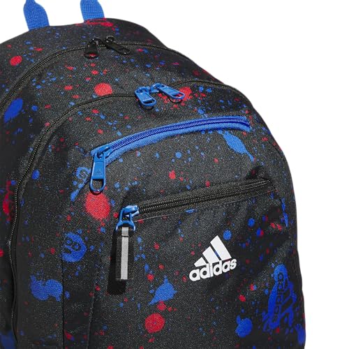 adidas Excelerator School Backpack, 33L - color: Splatter Black/Bright Royal Blue, size: OSFA