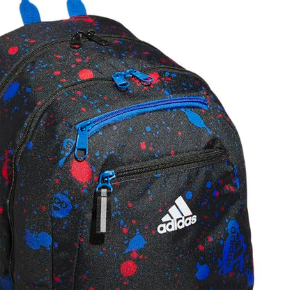 adidas Excelerator School Backpack, 33L - color: Splatter Black/Bright Royal Blue, size: OSFA