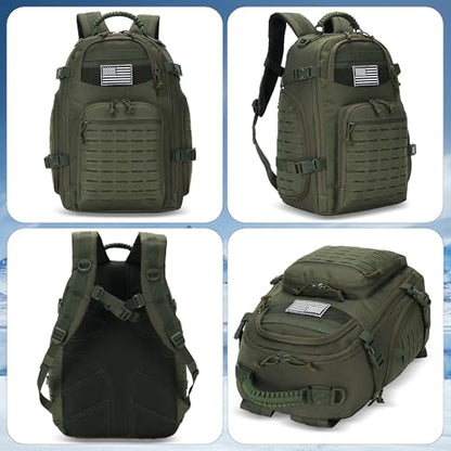 30L Hiking Backpack Lightweight Outdoor Daypack Camping Backpack Outdoor Travel Daypack Day Pack for Man Woman (Army Green) - color: Army Green