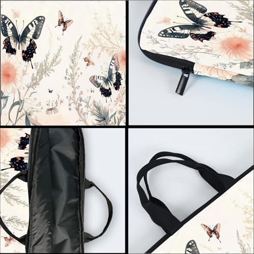 15-Inch Laptop Sleeve – Stylish, Lightweight, Shockproof, Water-Resistant Case for Lenovo, HP, Dell, Asus Notebooks - Cute Weeds and Butterflies - color: Cute Weeds and Butterflies