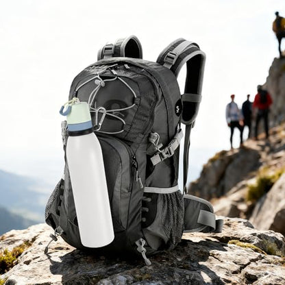 Water Bottle Clip with Carabiner, Compatible with Owala Freesip Twist 18oz/24oz, Durable Silicone Small Mouth Secure Hanging Water Bottle Holder Handle for Outdoor Hiking, Climbing, Camping - color: Silver Clip