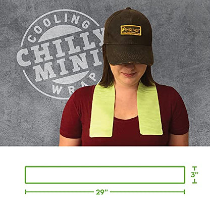 FROGG TOGGS Chilly Mini Cooling Neck Towel, 29" x 3" - color: High Vis Orange