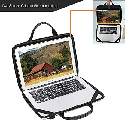 Laptop Case Hard Shell Laptop Bag for Men Women with Shoulder Strap - color: Pink, size: 14.1-15.6 inch laptop case