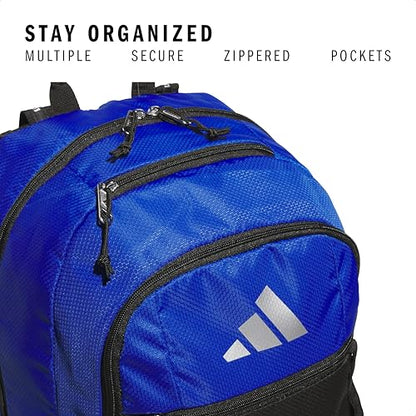 adidas Excel 7 School Backpack for Laptop, Gym and Travel, 34L, Team Royal Blue/Black/Silver Metallic/7.5, OSFA - color: Team Royal Blue/Black/Silver Metallic/7.5, size: One Size