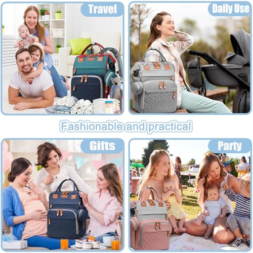 SHITIESHOU Diaper Bag Backpack Baby Bag for Mom Dad with Changing Pad, 19 Pockets, Large Waterproof Travel Baby Girl Boy Toddle Diaper Bag with Insulated Pocket, Baby Shower Gifts, Colorful - color: A Colorful