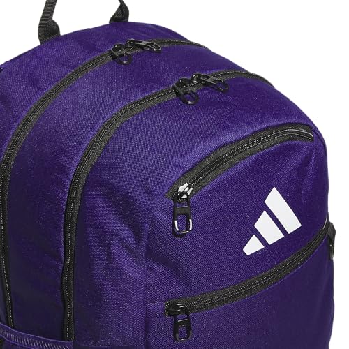 adidas Striker 3 Team Sports Backpack – Daypack for Sports Gym Travel, 36L, Collegiate Purple, OSFA - color: Collegiate Purple