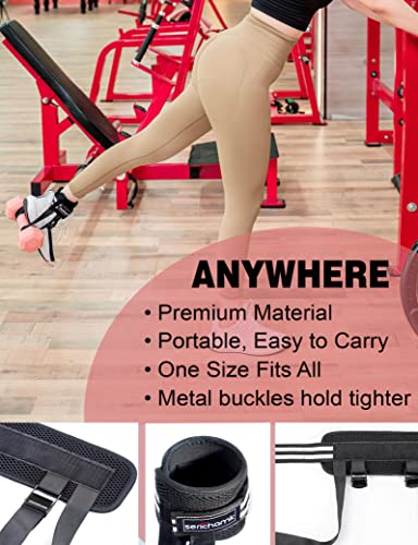 Adjustable Adjustable Feet Dumbbell Attachment,Feet Weight Lifting-Foot Weights for Exercise, Leg Extensions,Tibialis Trainer,Leg Lift Exercise Equipment - color: Style 1-Black 2pc