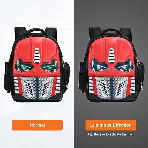 Dilunar Kids Backpack for School Child Boys Kindergarten Elementary Toddler Bag - color: Red, size: 14"
