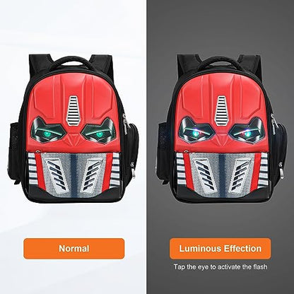 Dilunar Kids Backpack for School Child Boys Kindergarten Elementary Toddler Bag - color: Red, size: 14"