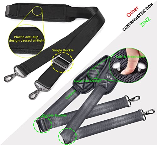 ZINZ Shoulder Strap 58" with Thick Fixed Pad - color: Dark Gray