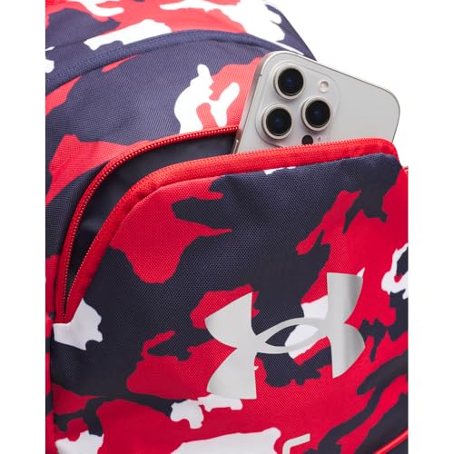 Under Armour Unisex Hustle Sport 6.0 Backpack, (600) Red/Midnight Navy/Metallic Silver, One Size Fits Most - color: (600) Red / Midnight Navy / Metallic Silver, size: One Size Fits Most
