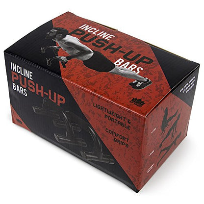 Crown Sporting Goods Incline Push-up Bar Stands with Foam Comfort Grips