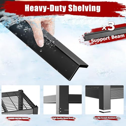 Heavy Duty Garage Shelving,5-Tier Storage Shelves(84" Hx24 Dx55 W),3050LBS Capacity Industrial Shelving Units and Storage,Adjustable Shelving Unit for Garage,Warehouse,Basement - size: 55x24x84