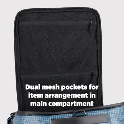 Topo Designs Global Travel Bag 30-40 Liter - Carry-on Compliant Versatile Pack, 3 Carry Options, External Laptop Sleeve (Eco-Friendly, 30L, Apex Black) - color: Apex Black, size: 30L