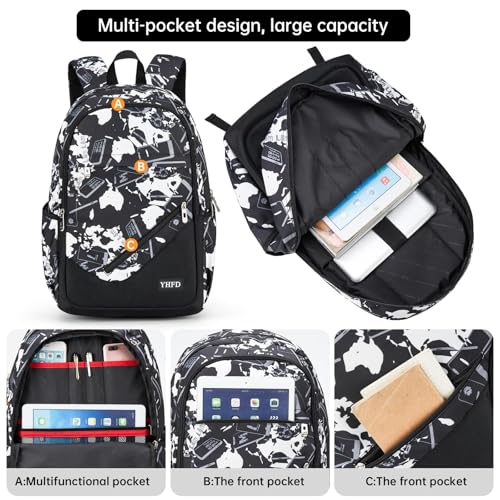 Boys' Large School Backpack, for 8-16 Years Old, Elementary - High School (Technological gray, Large) - color: Technological Gray