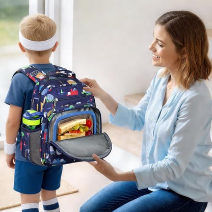 mibasies Toddler Backpacks for Boys 2-4: Little Kid Backpack for Preschool Prek Daycare - Car Blue - color: Car Blue, style: Toddler-12"h(not Fit Folder)