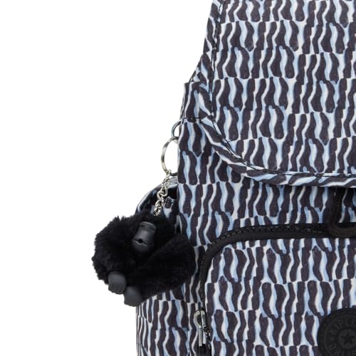 Kipling Women's City Pack Mini Backpack, Lightweight Versatile Daypack, Durable and Water-Resistant - color: Holiday Waves, size: 10.75''L x 11.5''H x 5.5''D