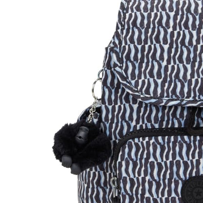 Kipling Women's City Pack Mini Backpack, Lightweight Versatile Daypack, Durable and Water-Resistant - color: Holiday Waves, size: 10.75''L x 11.5''H x 5.5''D