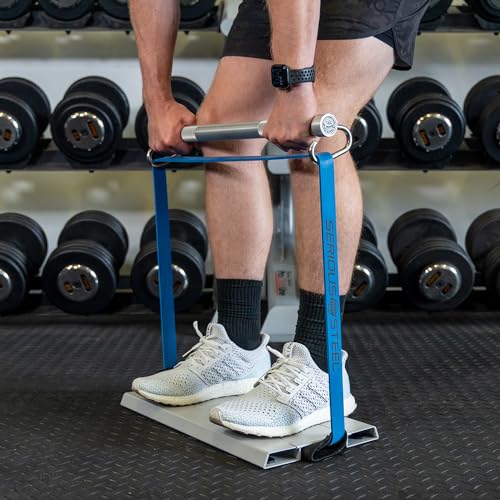 Serious Steel Fitness 37" Resistance Training Bands (Portable Exercise Band System Training Bands- Great for Individuals Looking for Tension Throughout The Exercise) - color: #3 Blue (25-80 lbs.)