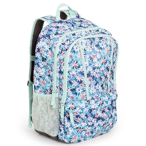 Lands' End Unisex Kids Large ClassMate Lightweight Durable Elementary School Backpack, Peacock - color: Peacock