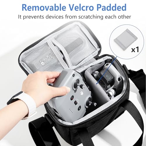 Drone Bag for DJI Mini 4K / Mini 2 SE / Mini2 Fly More Combo, Black - color: Black