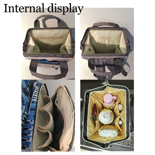 Newcos Personalized African Baby Crown Pink Diaper Backpack with Custom Name Shoulder Mommy Baby Bag - color: Color 177