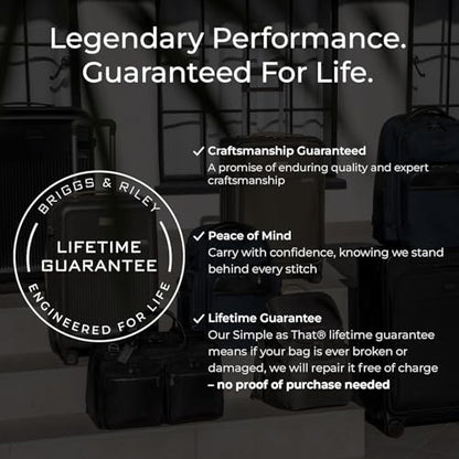 Briggs & Riley 27 Inch Medium Checked Luggage - Hardshell Heavy Duty Travel Suitcase Spinner with TSA Lock - Integrated Garment Compartment System - Torq Collection - Ocean - color: Ocean, size: 27"