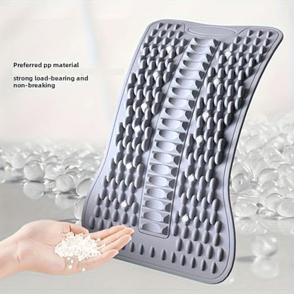 Back Stretcher - Adjustable Multi-Level Support, Ergonomic Arch Design, Muscle Relaxation Tool, Spine Alignment Device | Yoga Stretching Accessory with Pain Reliefs Function for Home, Offices Session - color: Gray