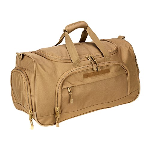 Gym Duffel Bag for Men Sports Duffel Bag with Shoe Compartment (TAN-Model B) - color: TAN-Model B