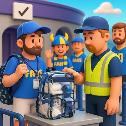 Clear Backpack-Heavy Duty PVC clear backpack for Stadium/Travel/Work,Dual Zippered Compartments&Mesh Side Pockets (blue Dinosaur) - color: Blue Dinosaur
