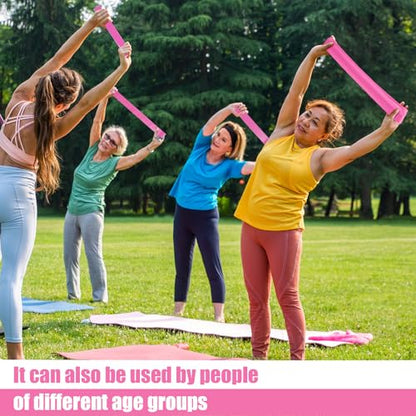 Deekin Resistance Bands Resistance Loop Exercise Bands Exercise Equipment Elastic Ring for Women and Men Home Fitness, Gym, Yoga - color: Pink, size: 25 Lbs