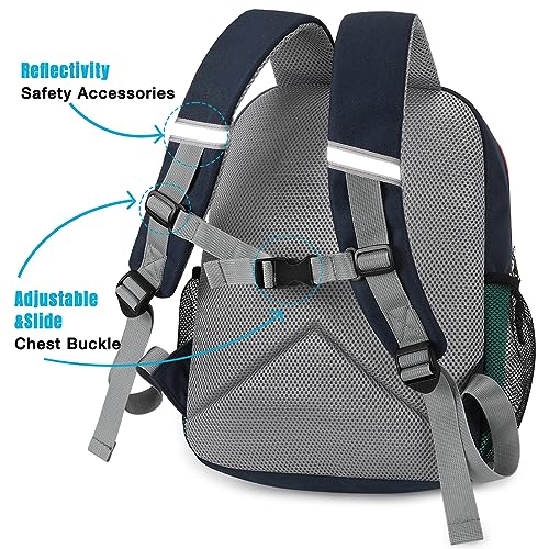STEAMEDBUN Toddler Backpack for Boys 2-4, Kindergarten & Preschool Mini - color: Dark Blue Green, size: Mini - 12"H