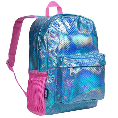 Wildkin 16-inch Kids Backpack – Durable, Padded & Spacious School Bag for Boys & Girls - Mermaid Scales - color: Mermaid Scales