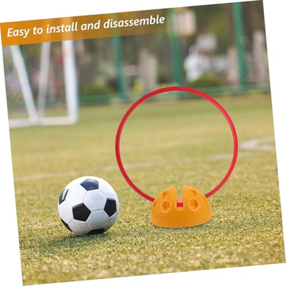 GALPADA Agility Ring Base for Daily Training Football Training Base Speed Drills Pole Enhancing Visibility for Matches