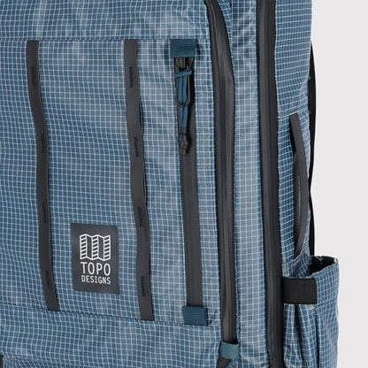 Topo Designs Global Travel Bag 30-40 Liter - Carry-on Compliant Versatile Pack, 3 Carry Options, External Laptop Sleeve (Eco-Friendly, 30L, Apex Black) - color: Apex Black, size: 30L