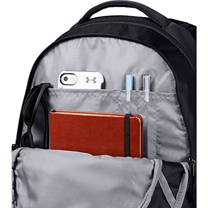 Under Armour Unisex Hustle 5.0 Backpack - color: Black (001)/Silver