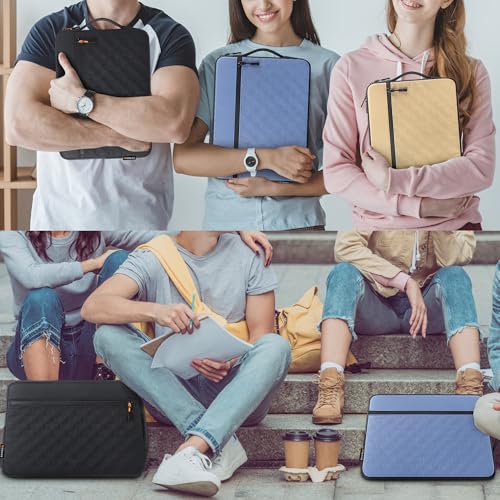 DOMISO 17.3 Inch Laptop Sleeve, Waterproof Shockproof Case with Handle, Fits HP Omen/Dell Inspiron/Acer Predator/LG Gram 17" Notebooks, Blue - color: Blue, size: 17-17.3 inch