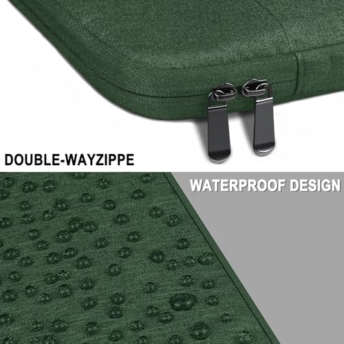 Laptop Case Bag 14 Inch, Water Resistant Traveling Computer Cover with Handle, Shockproof Protective Carrying Laptop Sleeve Compatible for 14 Inch MacBook Air/Pro, HP, Dell, Lenovo, Green - color: Green, size: 14 Inch