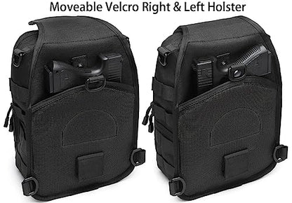 Tactical Sling Backpack with Holster Military Crossbody Bag for Men Single Shoulder Back Pack 10L - color: Green