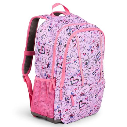 Lands' End Unisex Kids Large ClassMate Lightweight Durable Elementary School Backpack, Fuchsia Pink - color: Fuchsia Pink