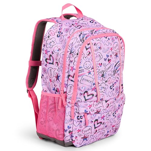 Lands' End Unisex Kids Large ClassMate Lightweight Durable Elementary School Backpack, Fuchsia Pink - color: Fuchsia Pink