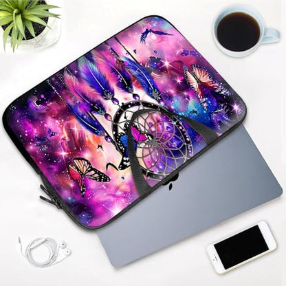 14 15 15.4 15.6 inch Laptop Handle Bag Computer Bag, Pouch Holder Notebook Sleeve Cover Soft Case Compatible for Dell,Lenovo,Toshiba HP, Asus Notebook-Beautiful Dream Catcher - color: Beautiful Dream Catcher