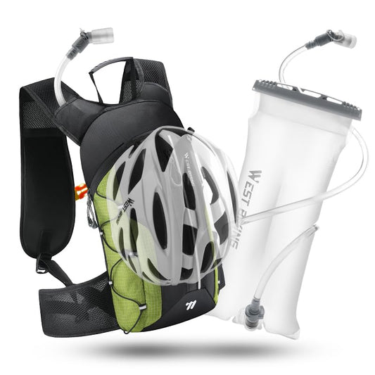 Hydration Backpack - Lightweight Water Backpack with 2L Water Bladder, Small Hiking Backpack for Running Cycling Camping Rave for Men Women - color: Green1